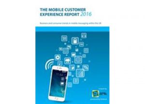 Front cover of the 'The Mobile Customer Experience Report 2016'.